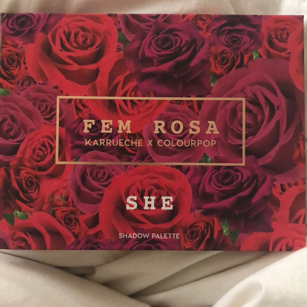 Colourpop x karrueche FEM ROSA SHE palette